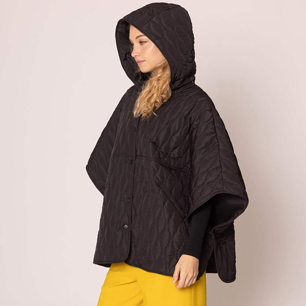 Wave Pattern Padded Cape - Madeline Love - Flyclothing LLC