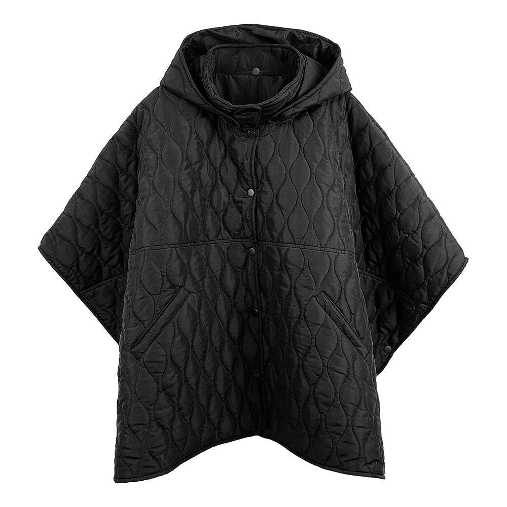 Wave Pattern Padded Cape - Madeline Love - Flyclothing LLC