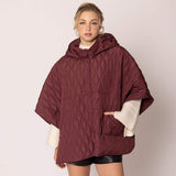 Wave Pattern Padded Cape - Madeline Love - Flyclothing LLC