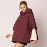 Wave Pattern Padded Cape - Madeline Love - Flyclothing LLC