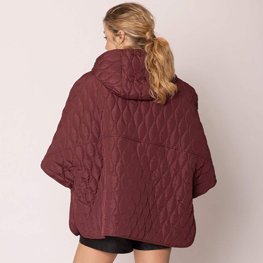 Wave Pattern Padded Cape - Madeline Love - Flyclothing LLC