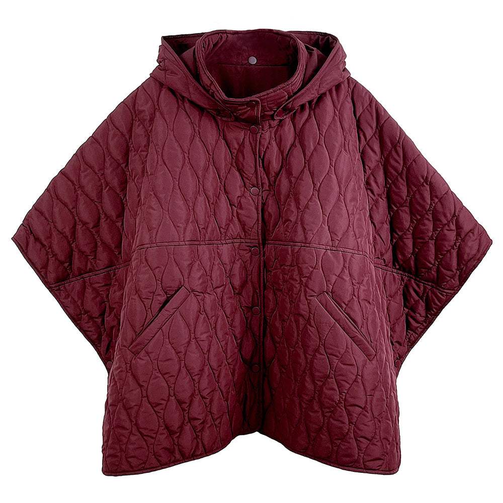 Wave Pattern Padded Cape - Madeline Love - Flyclothing LLC