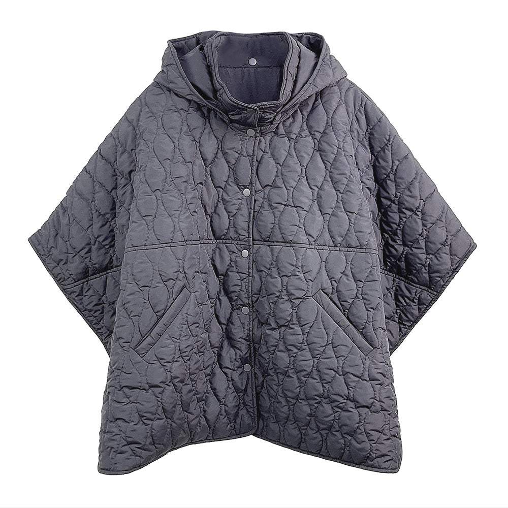 Wave Pattern Padded Cape - Madeline Love - Flyclothing LLC