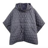 Wave Pattern Padded Cape - Madeline Love - Flyclothing LLC