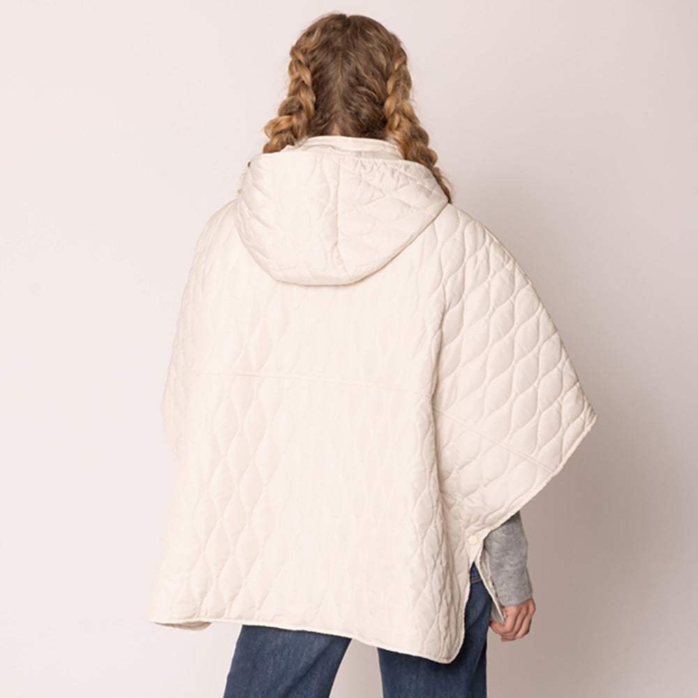 Wave Pattern Padded Cape - Madeline Love - Flyclothing LLC