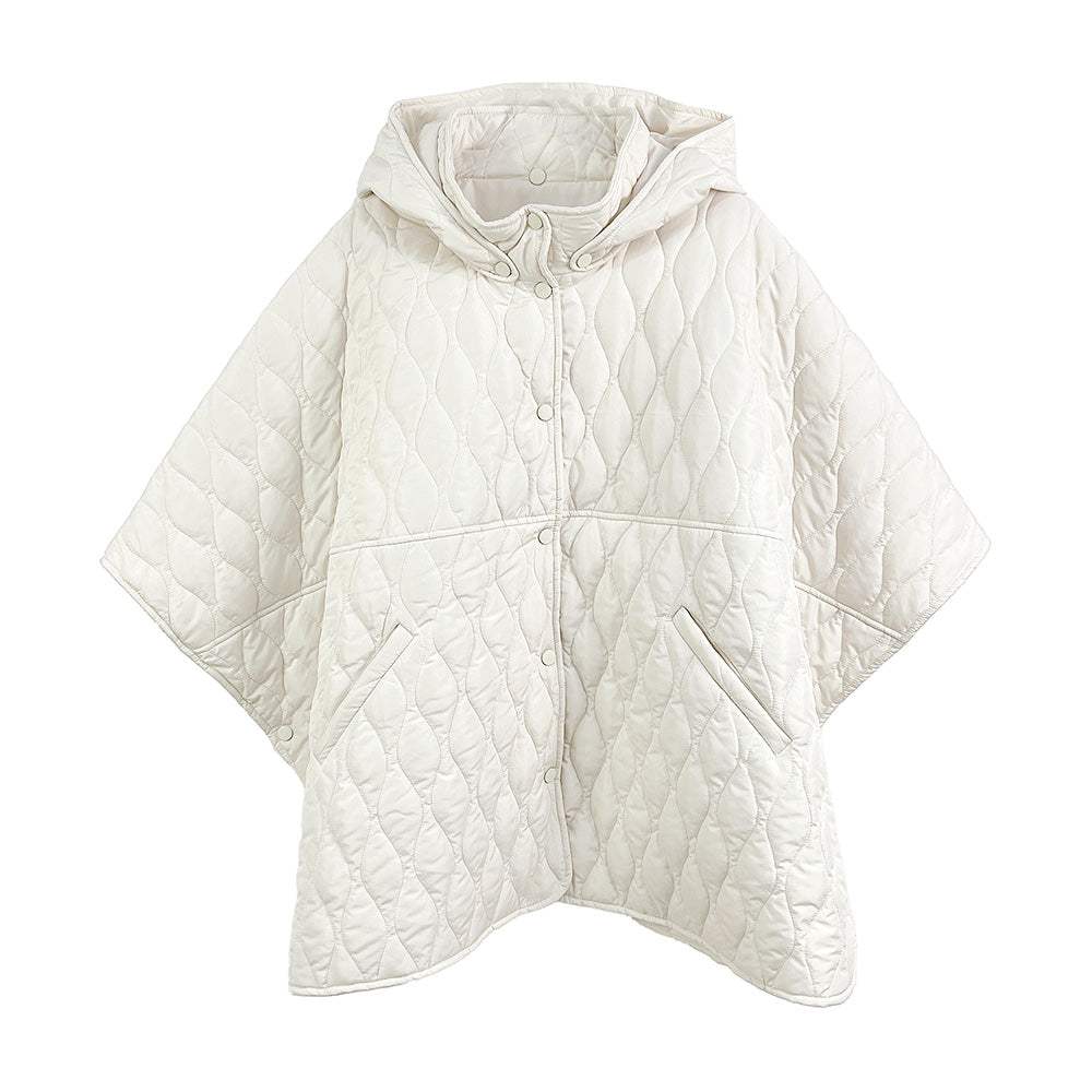 Wave Pattern Padded Cape - Madeline Love - Flyclothing LLC