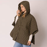 Wave Pattern Padded Cape - Madeline Love - Flyclothing LLC