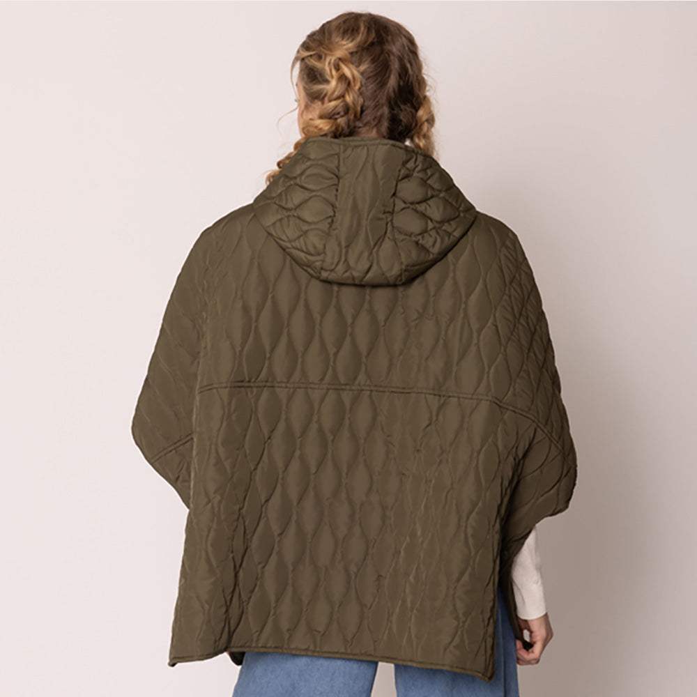Wave Pattern Padded Cape - Madeline Love - Flyclothing LLC