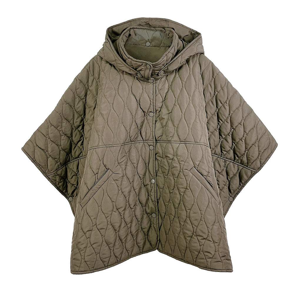 Wave Pattern Padded Cape - Madeline Love - Flyclothing LLC