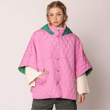 Wave Pattern Padded Cape - Madeline Love - Flyclothing LLC
