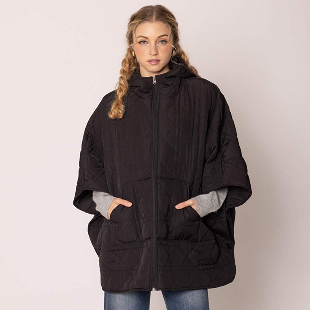 Puffer Cape Poncho - Madeline Love - Flyclothing LLC