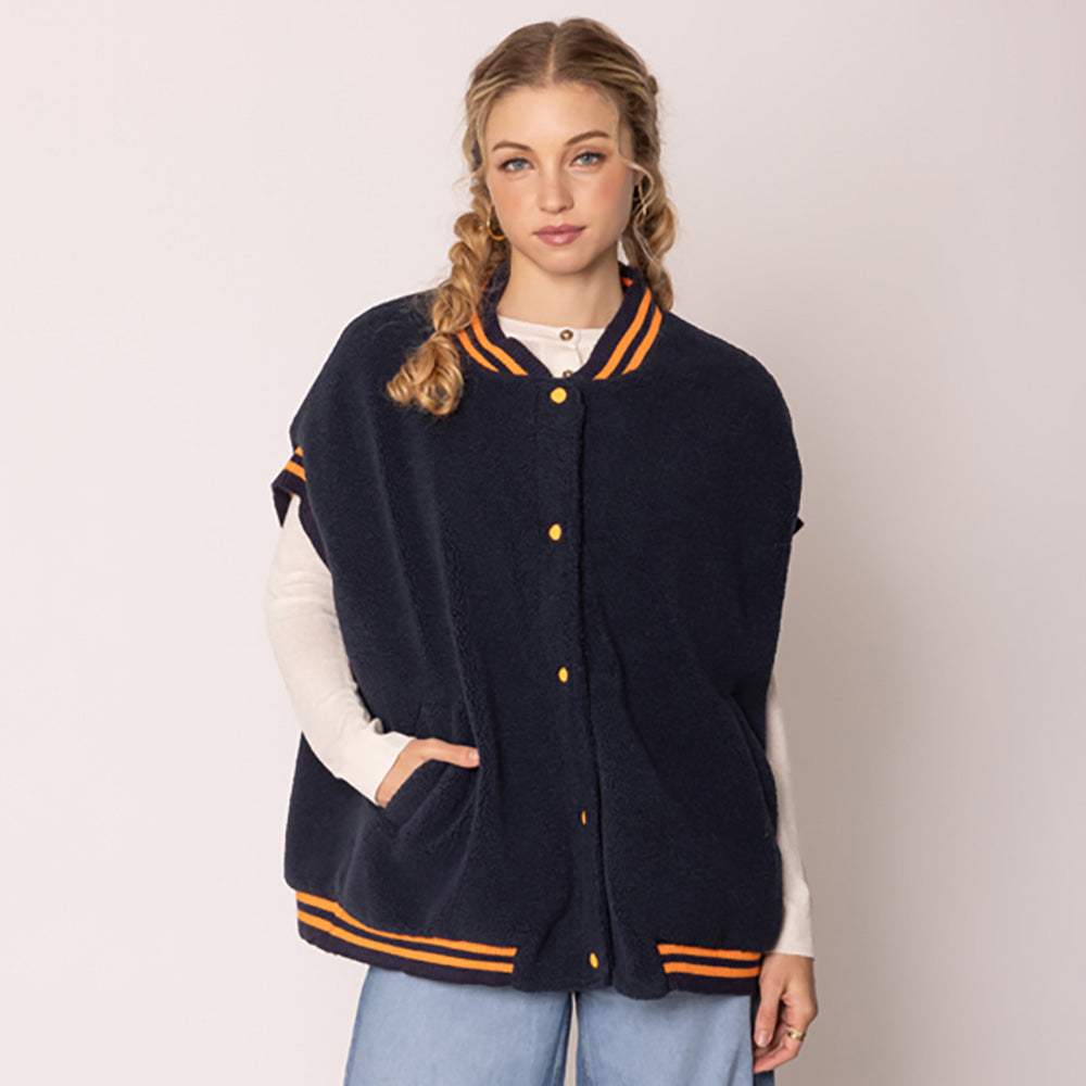 College Game Day Sherpa Vest - Madeline Love - Flyclothing LLC