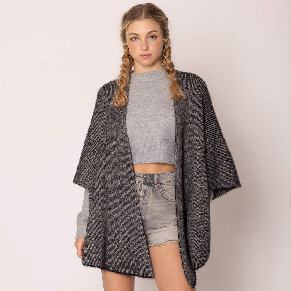Lurex Kimono Poncho - Madeline Love - Flyclothing LLC