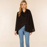 Elegant Solid Drape Wrap Poncho - Madeline Love - Flyclothing LLC