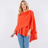 Elegant Solid Drape Wrap Poncho - Madeline Love - Flyclothing LLC