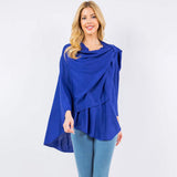 Elegant Solid Drape Wrap Poncho - Madeline Love - Flyclothing LLC
