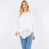 Elegant Solid Drape Wrap Poncho - Madeline Love - Flyclothing LLC
