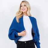 Cozy Open Front Knit Shrug - Madeline Love - Flyclothing LLC