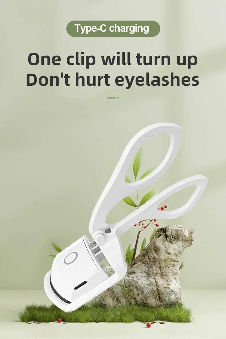 Electric Eyelash Curler USB Charging Model Fast Heating Portable Eye Lash Perm Shaping and Lasting Curling Thermal Eyelash Clip - ZeeBelle.com - Flyclothing LLC