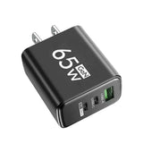 65W GaN USB C Charger Fast Charger QC3.0 Type C PD Mobile Phone Quick Charging Adapter for iPhone Samsung Xiaomi Wall Charger - ZeeBelle.com - Flyclothing LLC