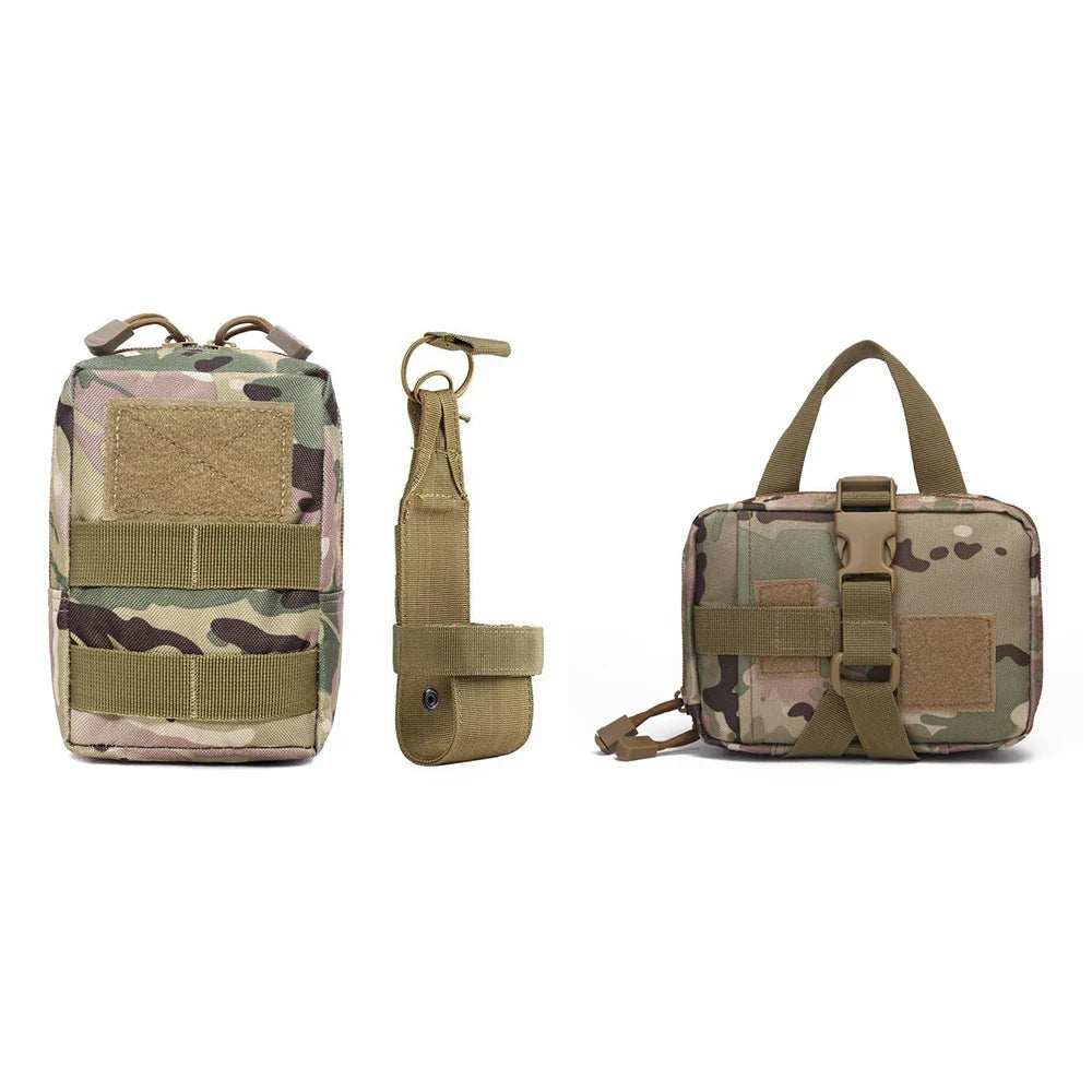 3Pcs Dog Tactical Bags Attaching on Harness Vest 2Pcs Pouch Molles and 1 Belt Bottle Holder Waist Military Training Carrier - ZeeBelle.com - Flyclothing LLC