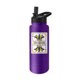 Mardi Gras Mask Purple 34oz Quencher Bottle - Logo Brands - Flyclothing LLC