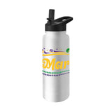 Mardi Gras Beads White 34oz Quencher Bottle - Logo Brands - Flyclothing LLC