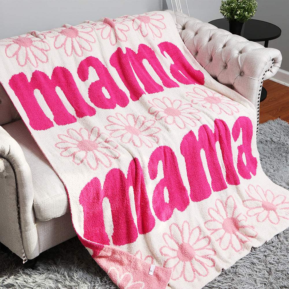 MAMA Daisy Reversible Throw Blanket - Madeline Love - Flyclothing LLC