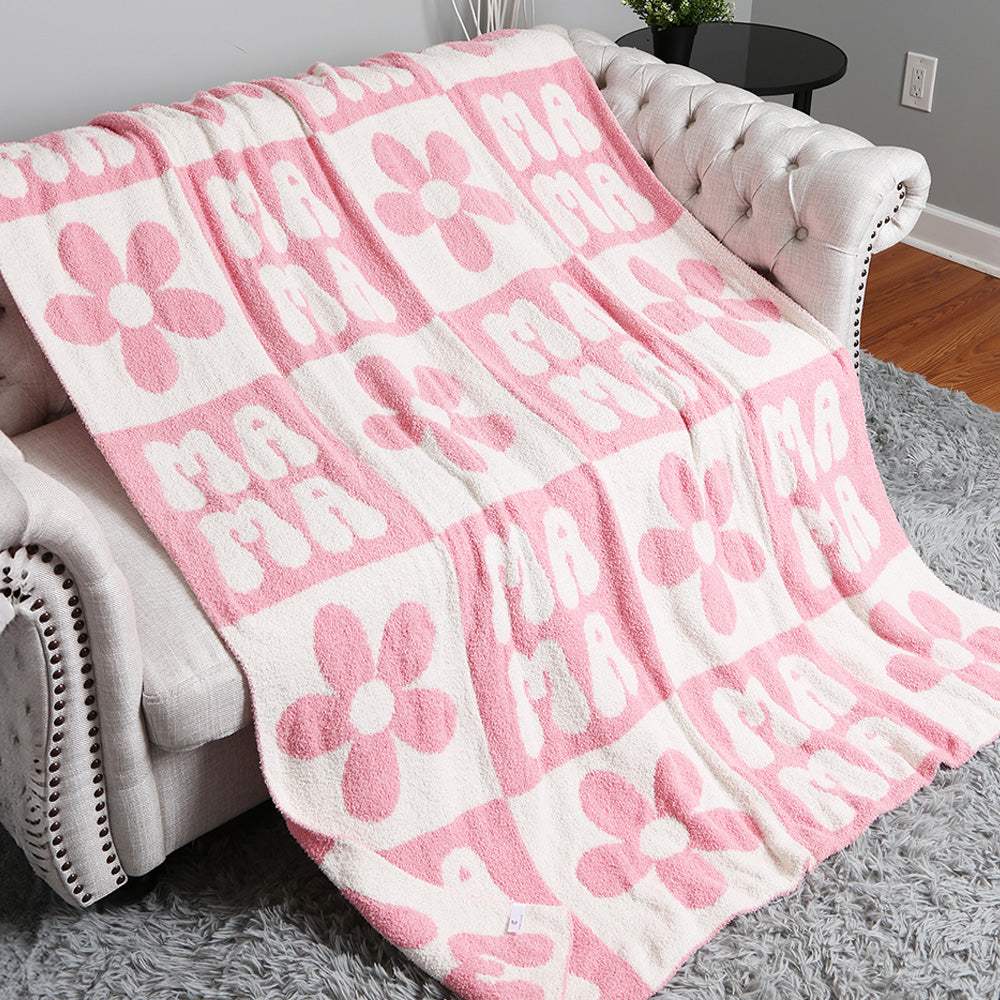 Floral MAMA Throw Blanket - Madeline Love - Flyclothing LLC