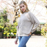 Solid Color Ribbed Sweater - Madeline Love - Flyclothing LLC