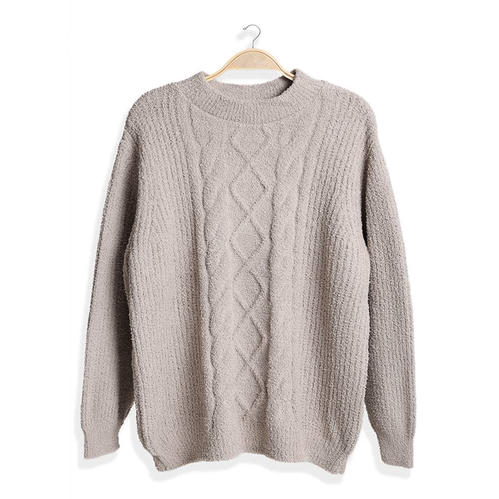 Solid Color Ribbed Sweater - Madeline Love - Flyclothing LLC