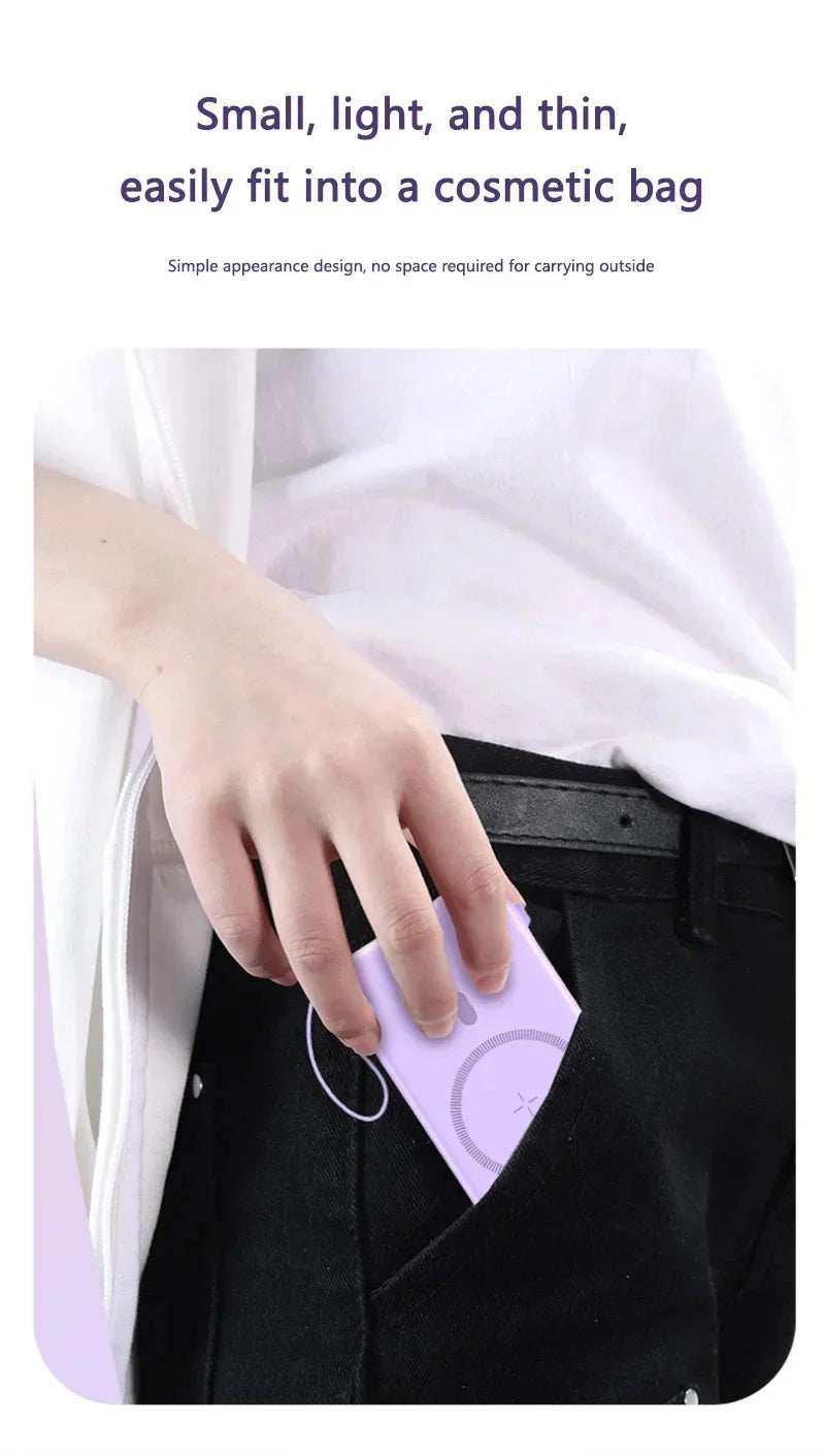 50000mah Mobile Power Bank 22.5w Fast Charging For Magsafe Wireless Charging Built-in Cables Portable Power Bank For IPhone - ZeeBelle.com - Flyclothing LLC