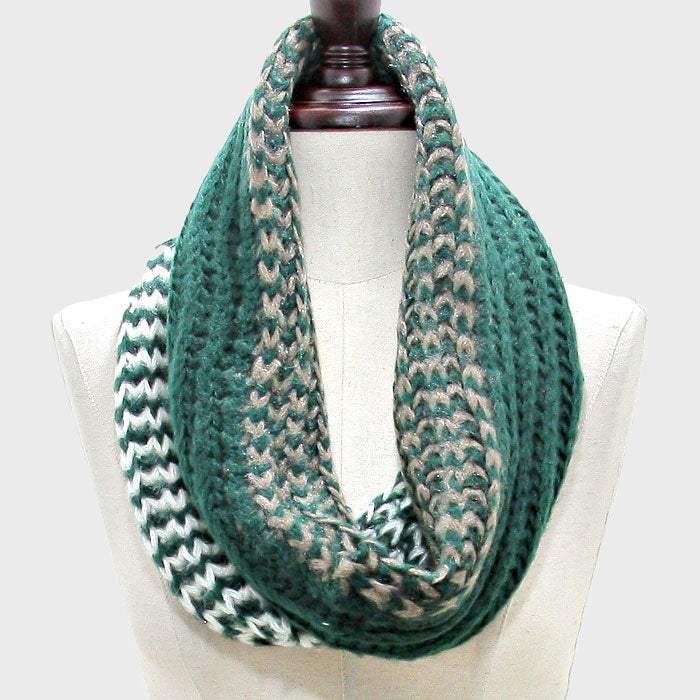 Twisted Yarn Infinity Scarf - Madeline Love - Flyclothing LLC