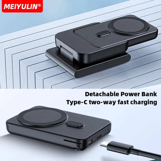 3in1 10000mAh Magnetic Wireless Power Bank Fast Charging Base Stand 5000mAh Portable External Battery for Apple iWatch iPhone 15 - ZeeBelle.com - Flyclothing LLC