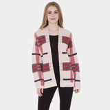 Plaid Check Cardigan - Madeline Love - Flyclothing LLC