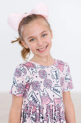 SALE Cheer S/S Pocket Twirl Dress - Mila & Rose ® - Flyclothing LLC