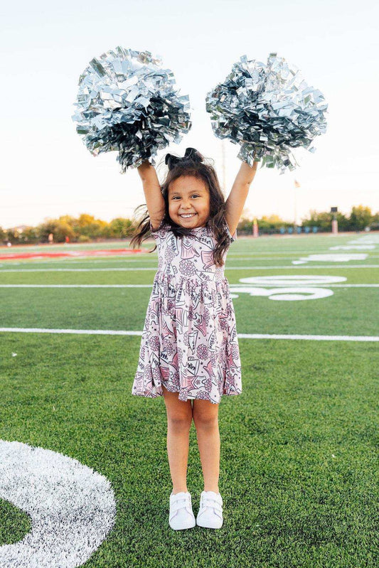 SALE Cheer S/S Pocket Twirl Dress - Mila & Rose ® - Flyclothing LLC