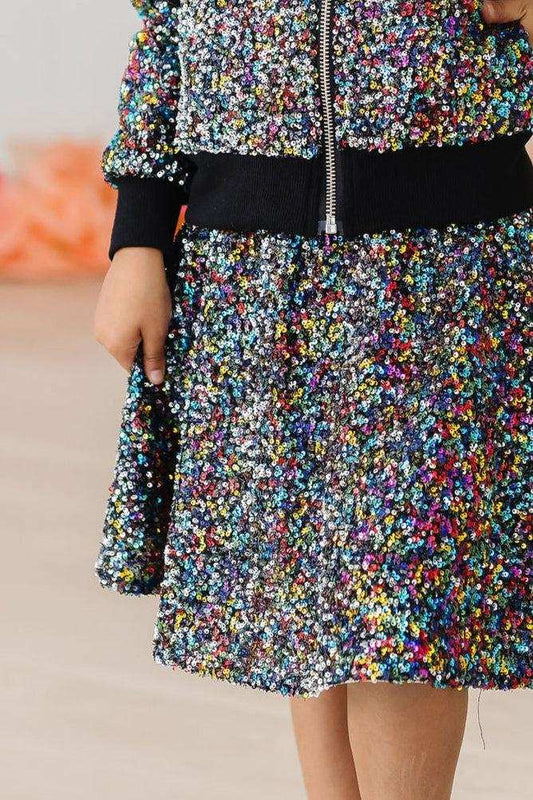 SALE Confetti Sequin Twirl Skort - Mila & Rose ® - Flyclothing LLC