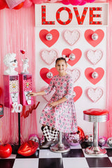 SALE Disco Bows 3/4 Sleeve Pocket Twirl Dress - Mila & Rose ® - Flyclothing LLC