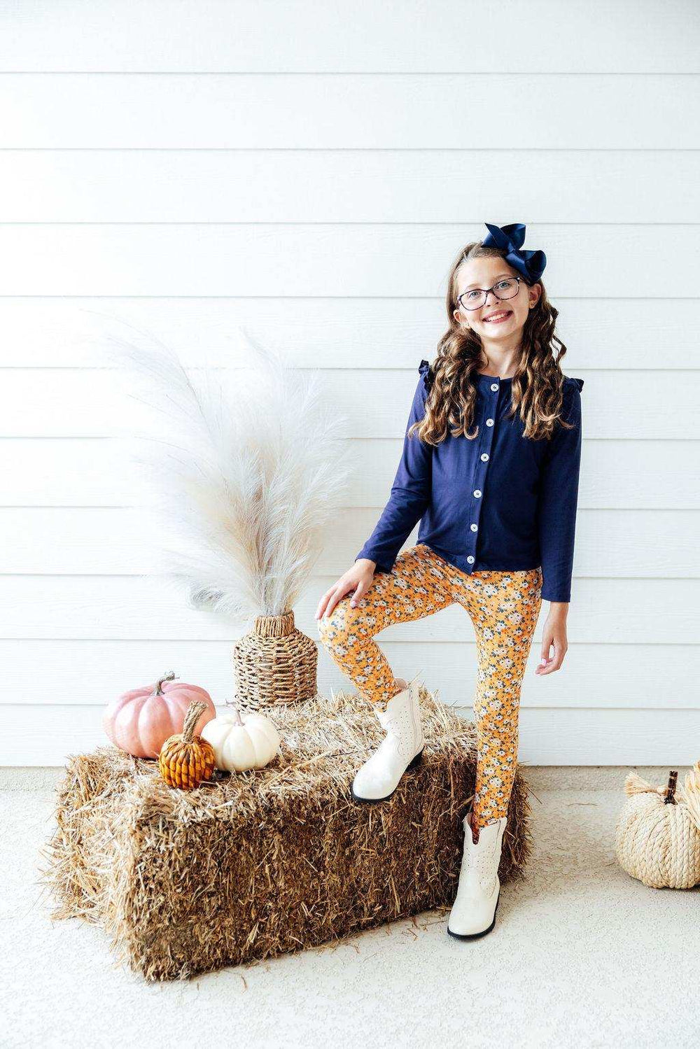 SALE Fall Floral Leggings - Mila & Rose ® - Flyclothing LLC