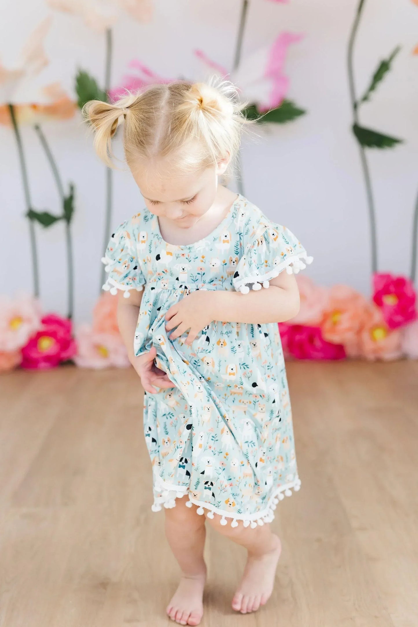 Furry Friends Pom Pom Dress - Mila & Rose ® - Flyclothing LLC