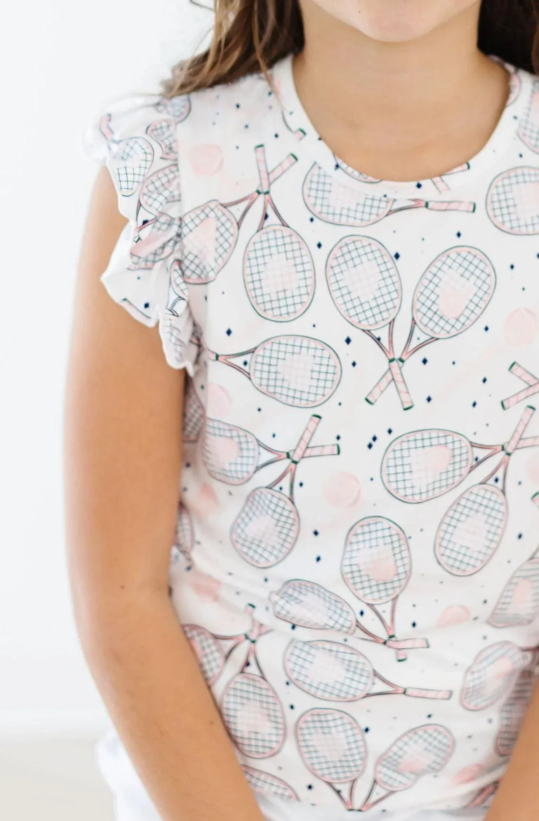 SALE Game, Set, Match S/S Ruffle Tee - Mila & Rose ® - Flyclothing LLC