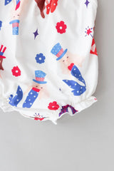 SALE Mer-Made in the USA Ruffle Cross Back Romper - Mila & Rose ® - Flyclothing LLC