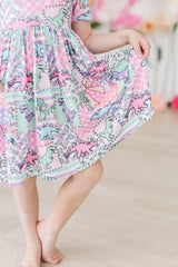SALE Quilted Dinos S/S Pocket Twirl Dress - Mila & Rose ® - Flyclothing LLC