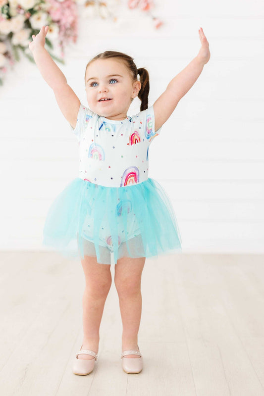 SALE Rainbow Grooves Tutu Bodysuit - Mila & Rose ® - Flyclothing LLC