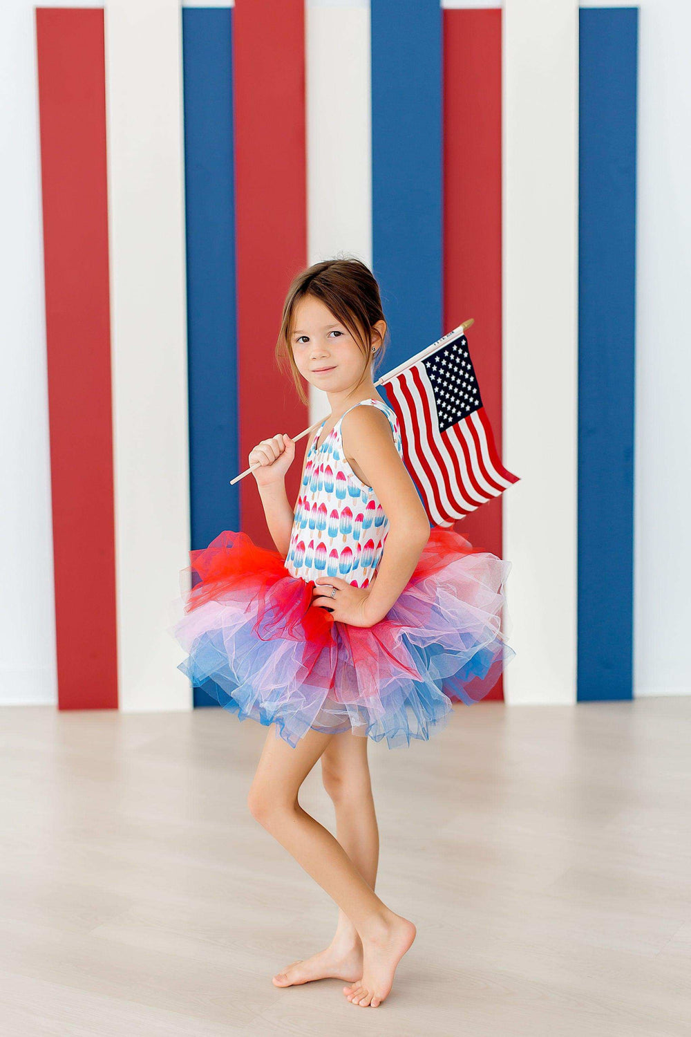 SALE Red, White & Cute Tank Tutu Leotard - Mila & Rose ® - Flyclothing LLC