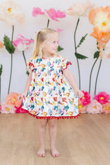Rooster Pom Pom Dress - Mila & Rose ® - Flyclothing LLC