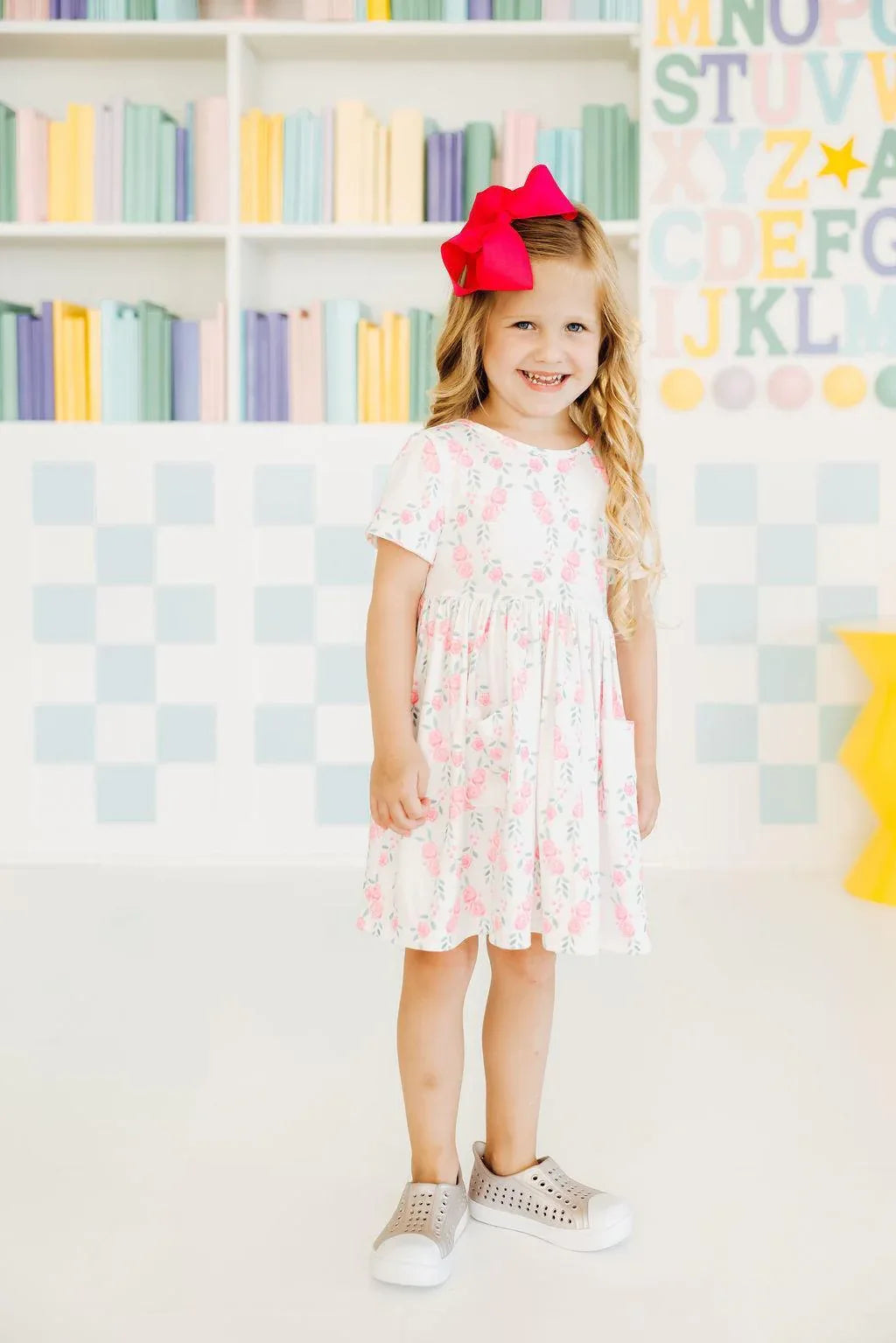 SALE Rosie Posie S/S Pocket Twirl Dress - Mila & Rose ® - Flyclothing LLC