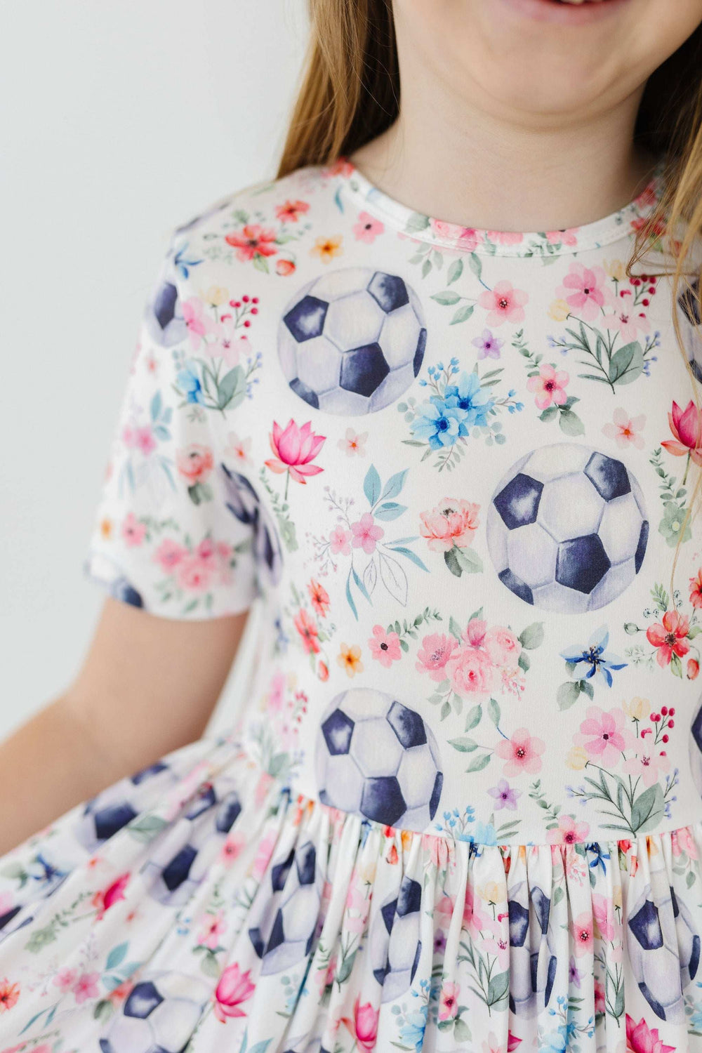 SALE Soccer Sweetie S/S Pocket Twirl Dress - Mila & Rose ® - Flyclothing LLC