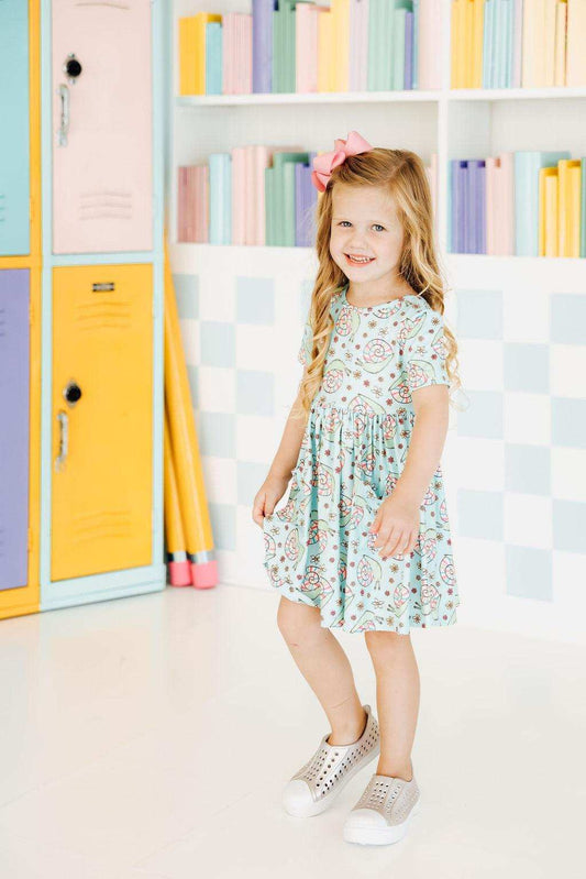 SALE Spring Snails S/S Pocket Twirl Dress - Mila & Rose ® - Flyclothing LLC